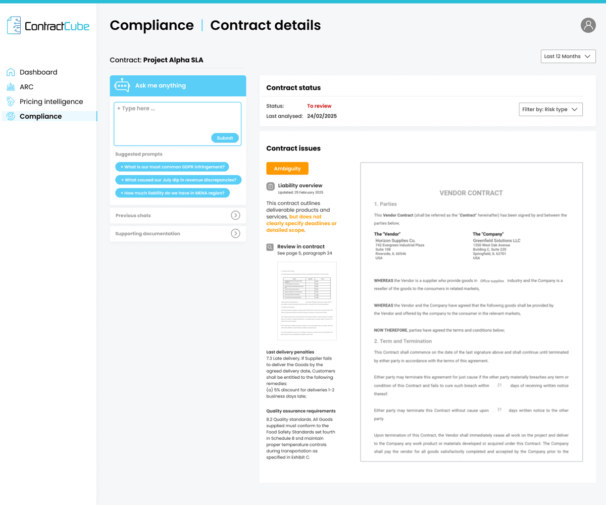 4 CC - Compliance - Contract details